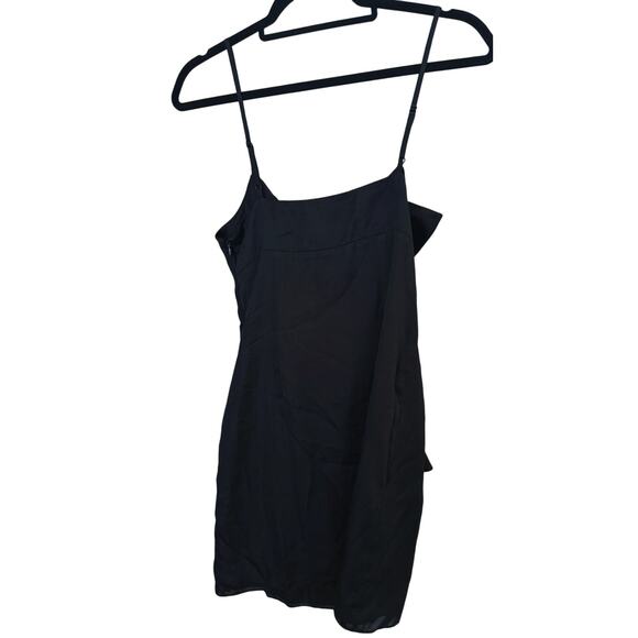 NWT Susana Monaco Mini Dress 4 Black Ruffle Cocktail Party Event Old Money - Picture 7 of 8
